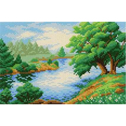 Рисунок на канве МП студия СК-001 «Дерево у реки» 21*30