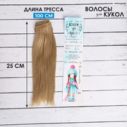 Волосы для кукол (трессы) Прямые 2294910 В-100 см L-25 см цв.15