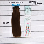 Волосы для кукол (трессы) Прямые 2294922 В-100 см L-25 см цв8В