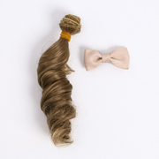 Волосы для кукол (трессы) Прямые 4692559 В-150 см L-25 см омбре + бантик