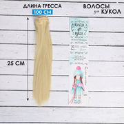 Волосы для кукол (трессы) Прямые 2294913 В-100 см L-25 см цв.613