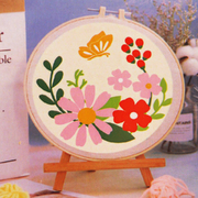 Набор для творчества вышивка пряжей «Цветы» ССХВА0031 Р 20*20 см