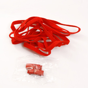 Шнурки эластичные Р 90 см с фиксаторами красный