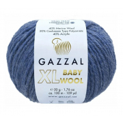 Пряжа Бэби Вул XL (Baby Wool XLGazzal ), 50 г / 100 м  844 джинсовый