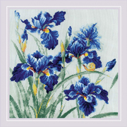 Набор для вышивания Риолис №2102 «Синие ирисы» 30*30 см