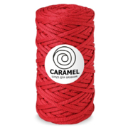 Карамель шнур для вязания 5 мм 75 м/ 200 гр красный