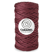 Карамель шнур для вязания 5 мм 75 м/ 200 гр бургунди