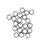 Кольцо для бус Астра 4ar253/254 соединительное двойное  6 мм т.никель уп.50шт