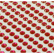 Стразы клеевые на листе 4 мм  (уп. 504 шт.) красный