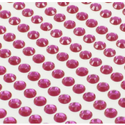 Стразы клеевые на листе 4 мм  (уп. 504 шт.) розовый