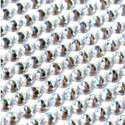Стразы клеевые на листе 4 мм  (уп. 504 шт.) серебро