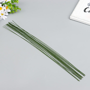 Проволока флорист. 40 см 6954153  0,95 мм бумажная оплетка (уп. 20 шт.) зеленый