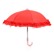 Зонтик текстильный UM-0003 25 см красный  7736739