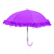Зонтик текстильный UM-0003 25 см фиолетовый  7736739
