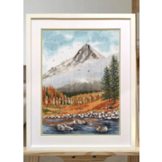 Набор для вышивания Овен №1514 «Осень в горах» 25*35 см