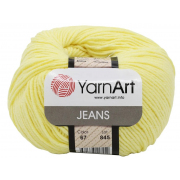 Пряжа Джинс (YarnArt Jeans), 50 г / 160 м, 86 бл.желтый