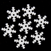 Пайетки «фигурки» Астра снежинки 7 мм (уп. 10 г) L010 белый 7732941