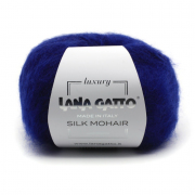 Пряжа Силк Мохер (Silk Mohair Lana Gatto), 25 г / 212 м  8390 синий