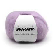 Пряжа Силк Мохер Люкс (Silk Mohair Lux Lana Gatto),25 г / 210 м 8481 св.сирень