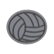 Термоаппликация LA423 Волейбольный мяч 5,1*6,2 см светоотражающий