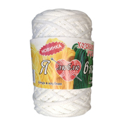 «Я люблю вязать» шнур для вязания 3 мм 100 м/ 150 гр±5%  белый отбелка