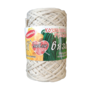 «Я люблю вязать» шнур для вязания 3 мм 100 м/ 150 гр±5%  белый суровый