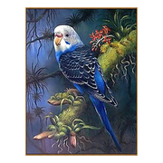 Алмазная мозаика СЛ 3549253 «Волнистый попугайчик в тропиках» 20*27 см полная выкладка