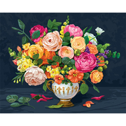 Алмазная мозаика Школа Талантов 7333069 «Цветы» 40*50 см частичная выкладка