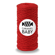 Карамель Baby шнур для вязания 2 мм 200 м/ 150 гр Алый