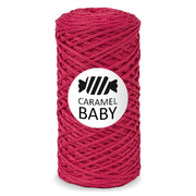 Карамель Baby шнур для вязания 2 мм 200 м/ 150 гр Малина