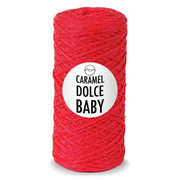 Карамель DOLCE  Baby шнур для вязания 2 мм 220 м/ 140 гр Земляника