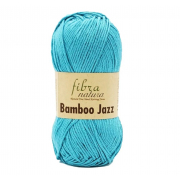 Пряжа Бамбо Джаз (Bamboo Jazz Fibra natura ), 50 г/ 120 м 206 бирюза