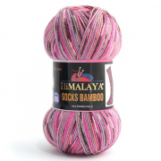 Пряжа Сокс бамбо (Himalaya Socks bamboo),100 г/ 400 м 120-03 розовый/сиреневый/беж