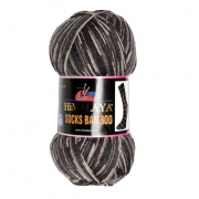 Пряжа Сокс бамбо (Himalaya Socks bamboo),100 г/ 400 м 130-01коричневый/серый/белый