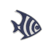 Термоаппликация HP 7733248 «Морская рыбка» 5*5,8 см белый/синий