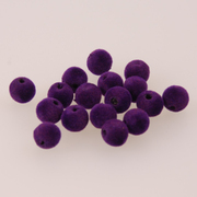 Бусины пластм.  8 мм  бархат (уп. 10 г) 21 фиолетовый