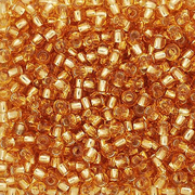 Бисер Preciosa Чехия (уп. 5 г) 17050 золотистый с серебр. центром