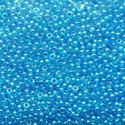 Бисер Preciosa Чехия (уп. 5 г) 66030 голубой прозрачный перламутровый