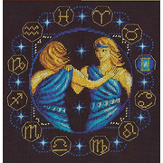 Набор для вышивания Panna ЗН-0924 «Знаки зодиака. Близнецы» 21*20,5 см