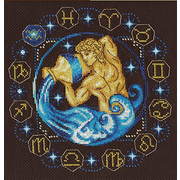 Набор для вышивания Panna ЗН-0932 «Знаки зодиака. Водолей» 21*20,5 см