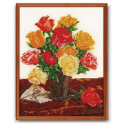 Набор для вышивания бисером Кроше В-145 «Для любимой (розы)» 24*30 см