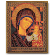 Набор для вышивания бисером Кроше В-148 «Икона Божией Матери Казанская» 19*23 см