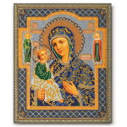 Набор для вышивания бисером Кроше В-164 «Икона Божией Матери Иерусалимская» 20*24 см