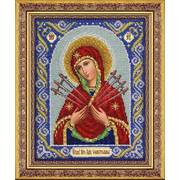 Набор для вышивания бисером Паутинка Б-1026 «Пр. Богородица Семистрельная» 20*25 см