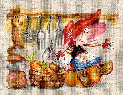 Набор для вышивания Алиса 0-129 «Овощная кладовушка» 19*15 см