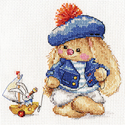 Набор для вышивания Алиса 0-180 «Зайка Ми. Моряк» 14*14 см в интернет-магазине Швейпрофи.рф