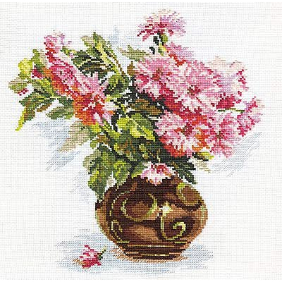 Набор для вышивания Алиса 2-09 «Цветущий сад. Хризантемки» 26*29 см в интернет-магазине Швейпрофи.рф