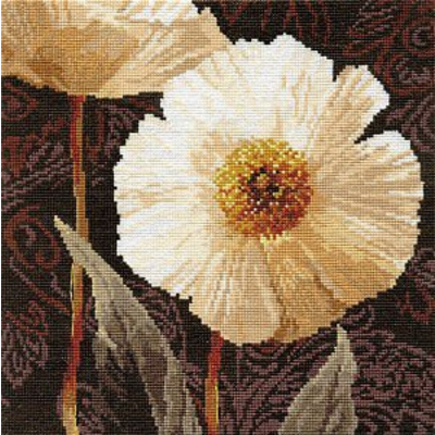 Набор для вышивания Алиса 2-16 «Белые цветы. Открытый свету» 25*25 см в интернет-магазине Швейпрофи.рф