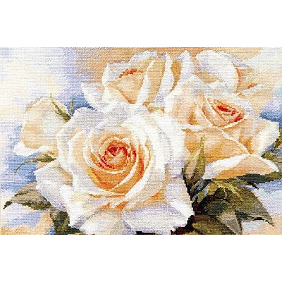 Набор для вышивания Алиса 2-32 «Белые розы» 40*27 см в интернет-магазине Швейпрофи.рф