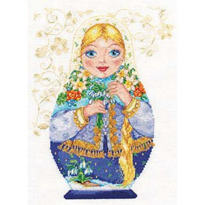 Набор для вышивания Алиса 6-04 «Матрешка. Весна-красна» 19*26 см в интернет-магазине Швейпрофи.рф